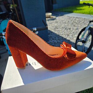 Vintage Suade Heels (Cognac)